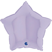 MATTE LILAC STAR gaisa balons 45 СM