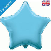 LIGHT BLUE STAR gaisa balons 48 СM
