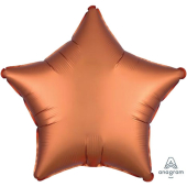 AMBER SATIN STAR gaisa balons 45 СM