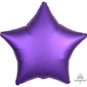 PURPLE ROYALE SATIN STAR gaisa balons 45 СM