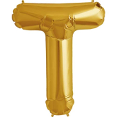 Zelta folija balons burts T 86  cm