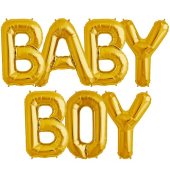 Zelta folija balons BABY BOY 86  cm