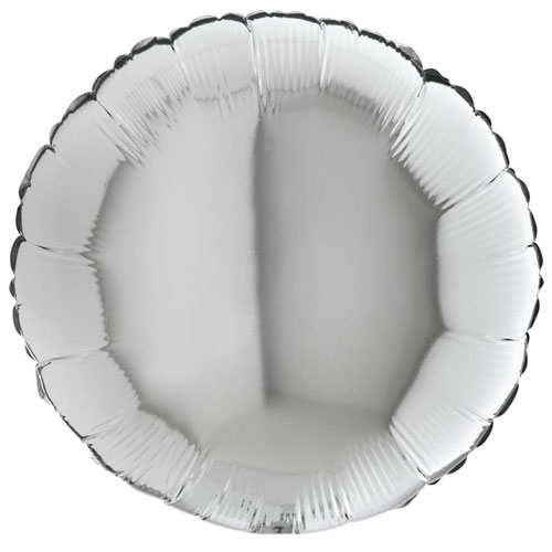 SILVER ROUND gaisa balons 45 СM