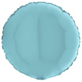 PASTEL BLUE ROUND gaisa balons 45 СM
