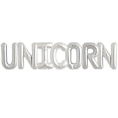 Sudraba folija balons UNICORN 86  cm