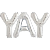 Sudraba folija balons YAY 86  cm