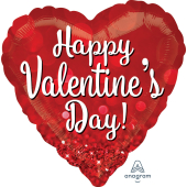 Happy Valentine's фольгированный шар 72 cm