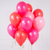 Iepakojums ar 14 Lovely Red Party baloniem