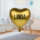 Sirds (45cm) balons ar uzrakstu
