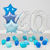 40-летний юбилей Сине-серебряный мини-пакет