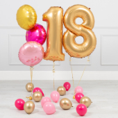 18 gadu jubilejas Rozā un zelts mini paka