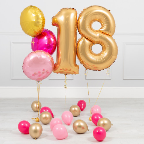 18 gadu jubilejas Rozā un zelts mini paka