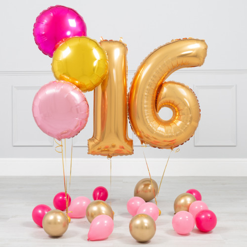 16 gadu jubilejas Rozā un zelts mini paka