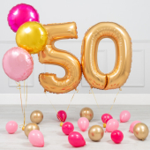 50 gadu jubilejas Rozā un zelts mini paka
