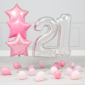 21 gadu jubilejas Rozā-sudraba mini paka