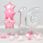 16 gadu jubilejas Rozā-sudraba mini paka