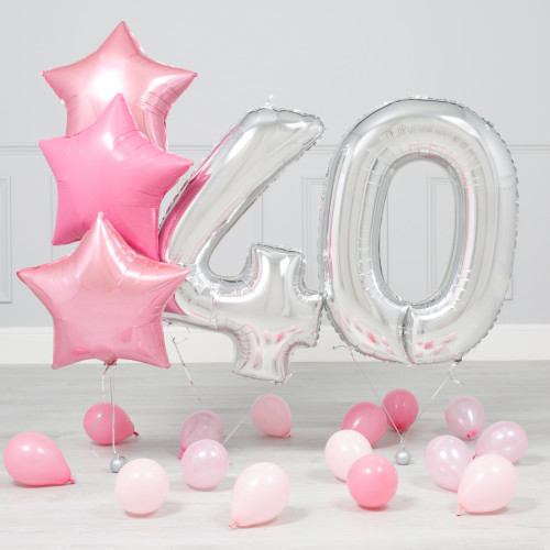40 gadu jubilejas Rozā-sudraba mini paka