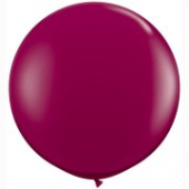 LATEKSA BALONS BEZ APDRUKAS Ø 90 cm JEWEL SPARKLING BURGUNDY