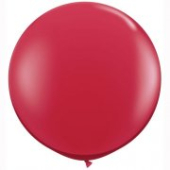 LATEKSA BALONS BEZ APDRUKAS Ø 90 cm JEWEL RUBY RED