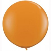 LATEKSA BALONS BEZ APDRUKAS Ø 90 cm JEWEL MANDARIN ORANGE