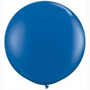 LATEKSA BALONS BEZ APDRUKAS Ø 90 cm JEWEL SAPPHIRE BLUE