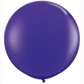 LATEKSA BALONS BEZ APDRUKAS Ø 90 cm JEWEL QUARTZ PURPLE