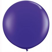 LATEKSA BALONS BEZ APDRUKAS Ø 90 cm JEWEL QUARTZ PURPLE