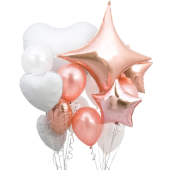 "ROSE GOLD CRAZY" BALONU KOMPOZĪCIJA