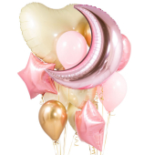 "Baby Pink Crazy" BALONU KOMPOZĪCIJA
