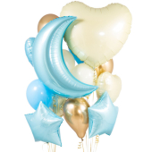 "Baby Blue Crazy" Композиция из воздушных шаров