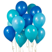 ПАКЕТ ИЗ 14 ПАРТИЙНЫХ ШАРОВ Peacock Blue Party