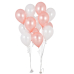 Iepakojums ar 14 ballīšu baloniem Rose Gold and White Party
