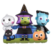 Halloween Friends FOLIJA GAISA BALONS