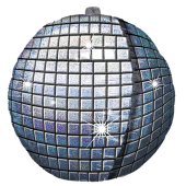 "Glitter Ball FOLIJA BALONS 38 СМ "