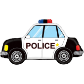 Police CarI FOLIJA GAISA BALONS 86 СМ