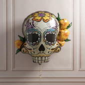 Halloween Sugar Skull FOLIJA GAISA BALONS 97 СМ