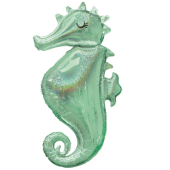 Holographic Seahorse фольга воздушный шар 97 см