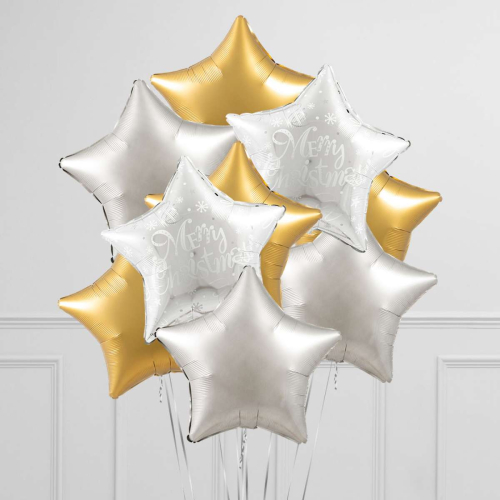 Hēlija balonu pušķis "Merry Christmas" 