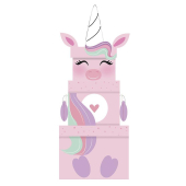 X-27957-BXC - 3PC PLUSH BOX XL UNICORN 12S