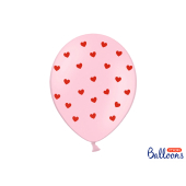 Balloons 30 cm, Hearts, Pastel Baby Pink (1 pkt / 50 pc.)