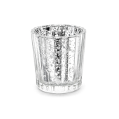 Sveču turētājs, sudrabs, 6 cm (1 gab. / 4 gab.)