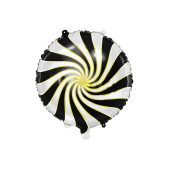 Folija balons Candy, 35cm, melns