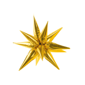 Folija balons Star 3D, 95cm, zelts