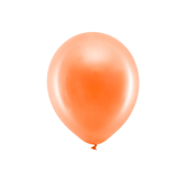 Varavīksnes baloni 30 cm metāliski, oranži (1 gab. / 100 gab.)
