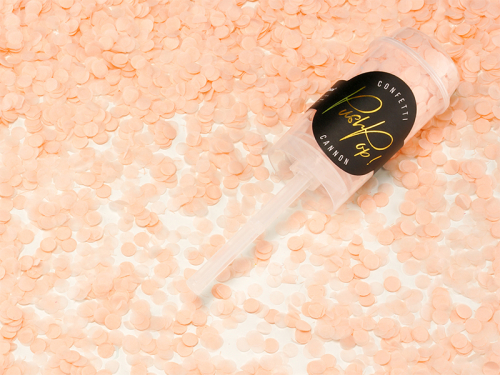 Konfeti push pop, persiks