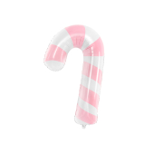 Folija balons Candy cane, 50x82cm, rozā