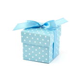 Boxes with dots, sky-blue (1 pkt / 10 pc.)