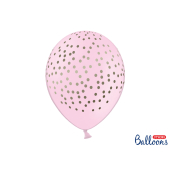 Balloons 30cm, Dots, Pastel Baby Pink (1 pkt / 50 pc.)