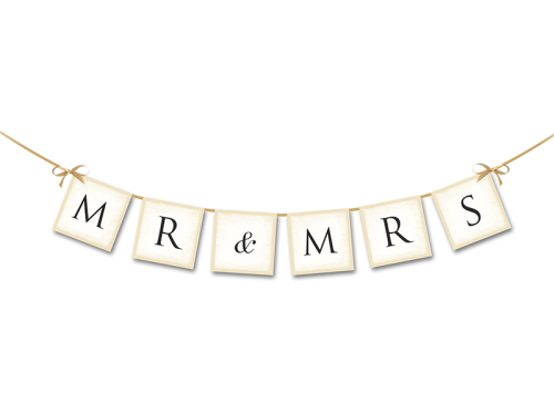 Reklāmkarogs MR &amp; MRS, 77 cm