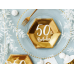 Тарелка 50-летие, золото, 20см (1 шт. / 6 шт.)